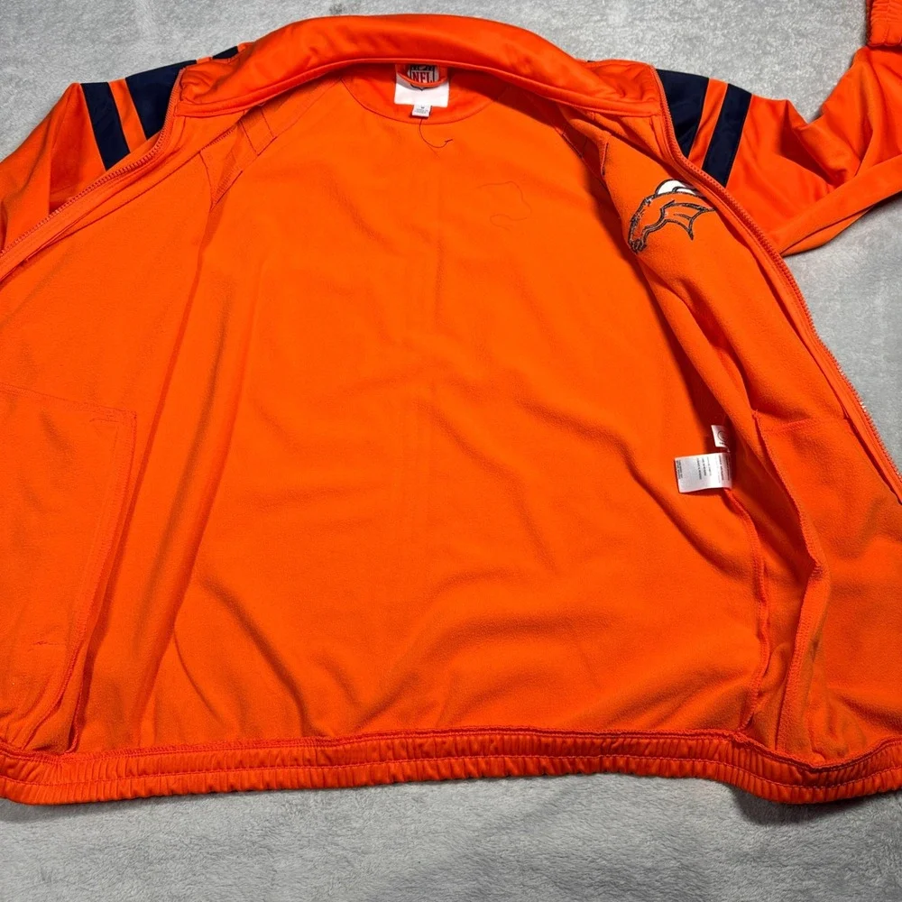 NFL Denver‎ Broncos Track Jacket Mens Medium Orange Full Zip G-III Apparel Gear